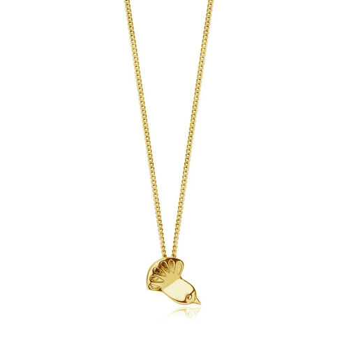 Boh Runga Fantail Pendant Gold Plate